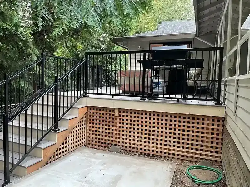 aluminum fence Seattle installation residential property